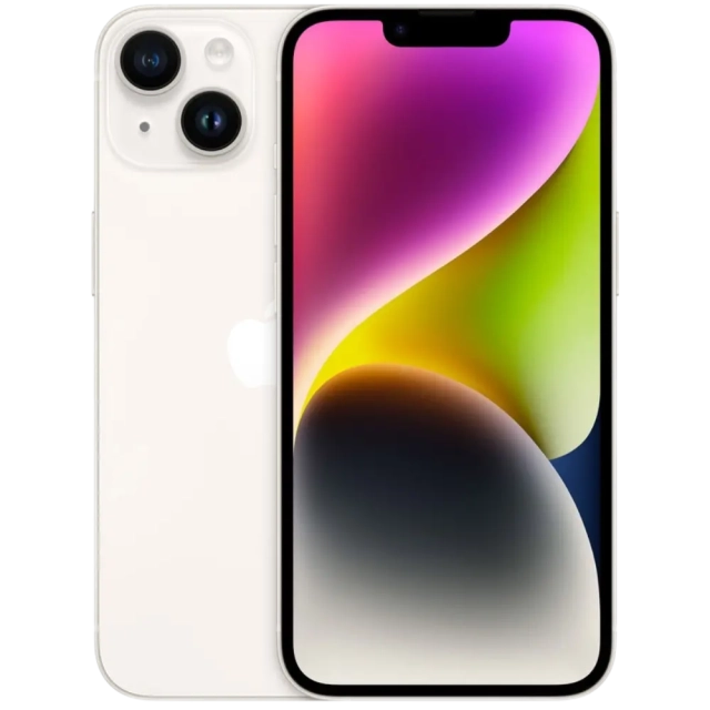 Apple iPhone 14 (Starlight, 128Gb, Used) - фото