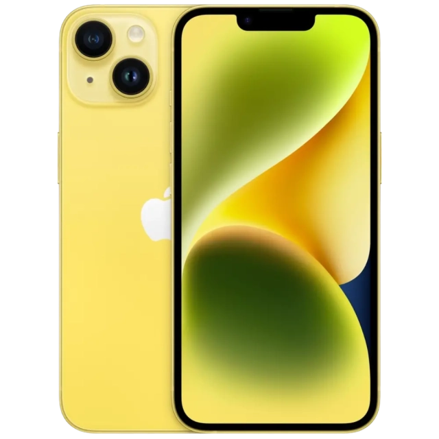 Apple iPhone 14 (Yellow, 256Gb, Used) - фото