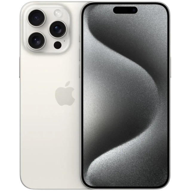Apple iPhone 15 Pro (White Titanium, 128Gb, Used) - фото